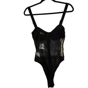 Danielle Bernstein Lace Thong Bodysuit Size 10